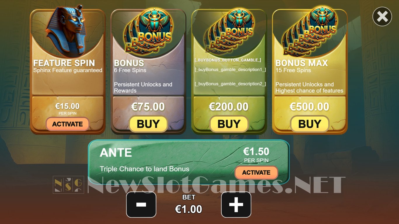 Sphinx Treasure Slot Slot Image in Demo - pic. 6
