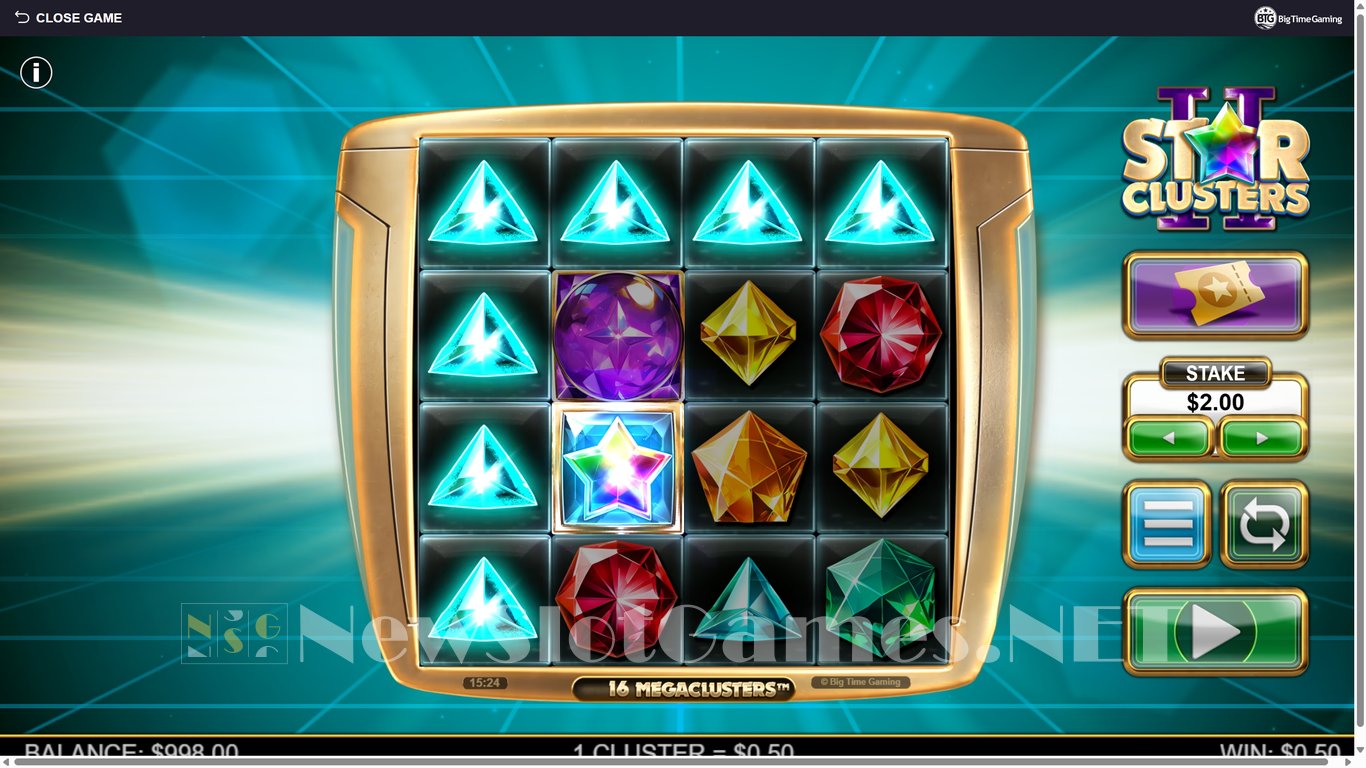 Star Clusters 2 Slot Demo Image