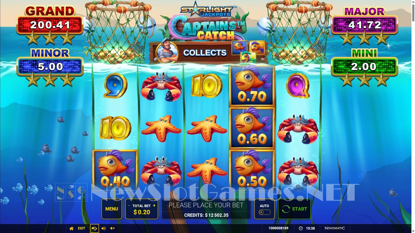 Starlight Jackpots Captains Catch Slot Demo Image