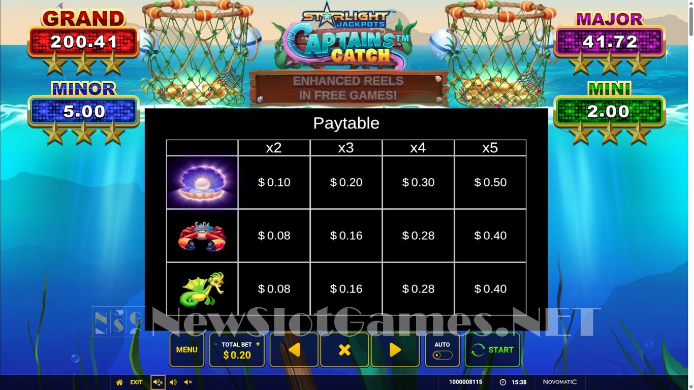 Starlight Jackpots Captains Catch Slot Slot Image in Demo - pic. 5