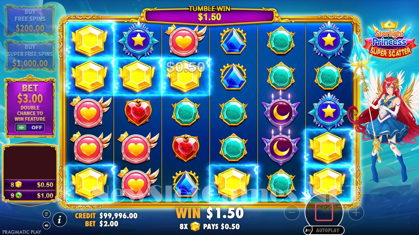 Starlight Princess Super Scatter Slot Slot Image in Demo - pic. 2