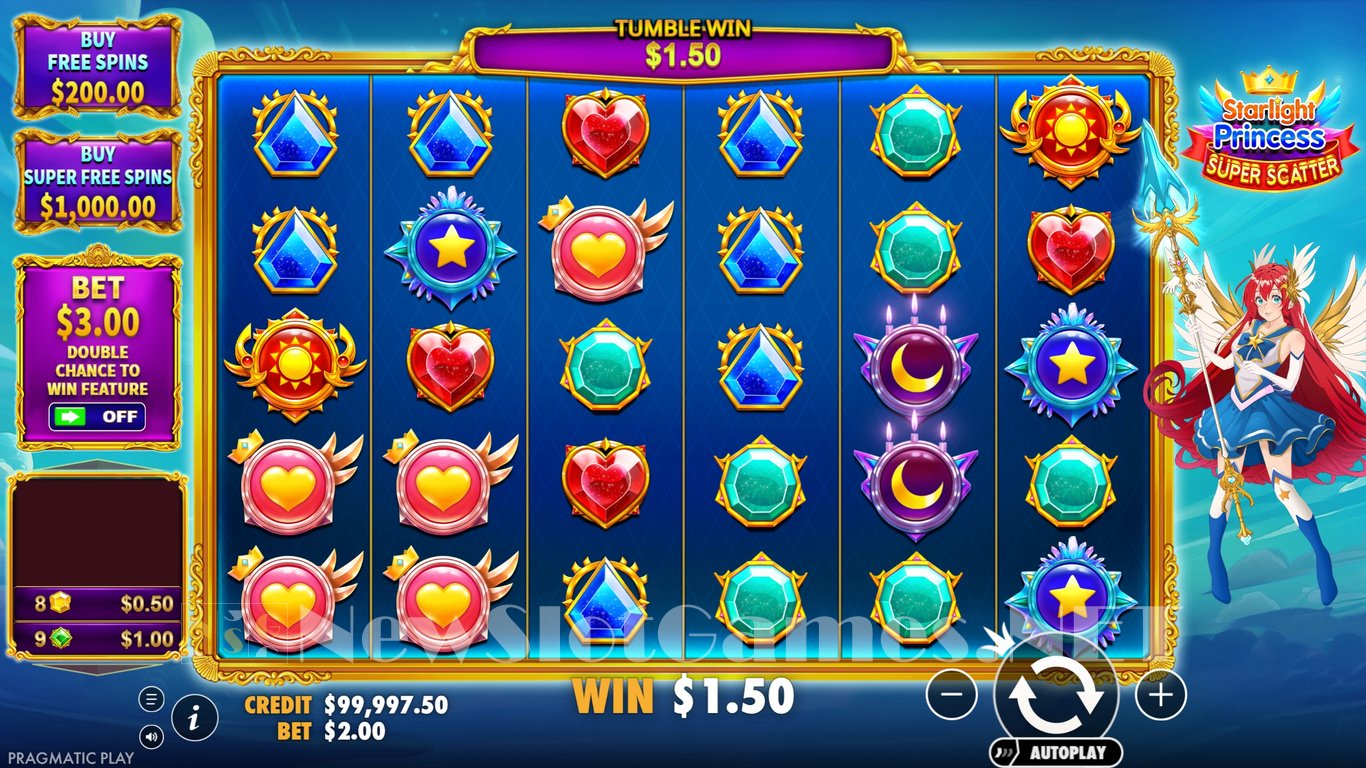 Starlight Princess Super Scatter Slot Slot Image in Demo - pic. 3