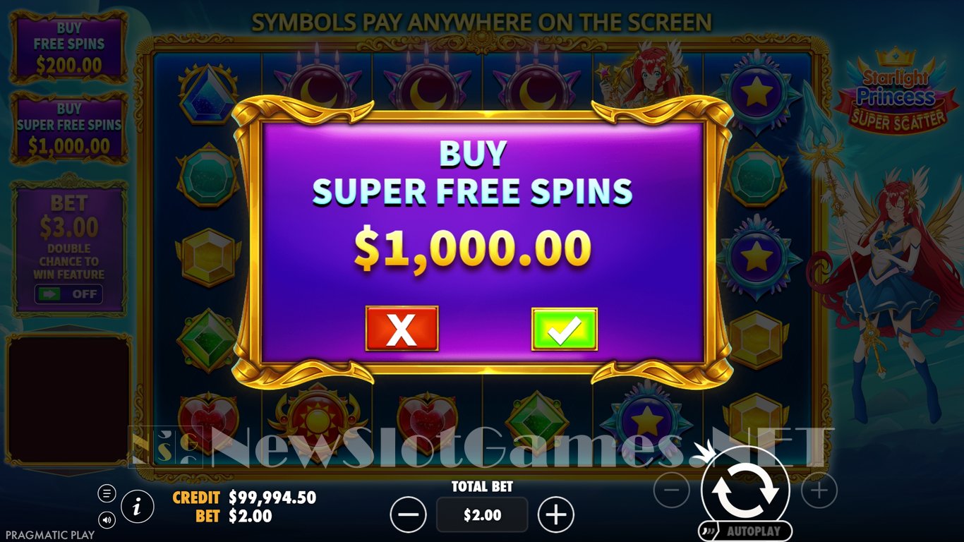 Starlight Princess Super Scatter Slot Slot Image in Demo - pic. 5