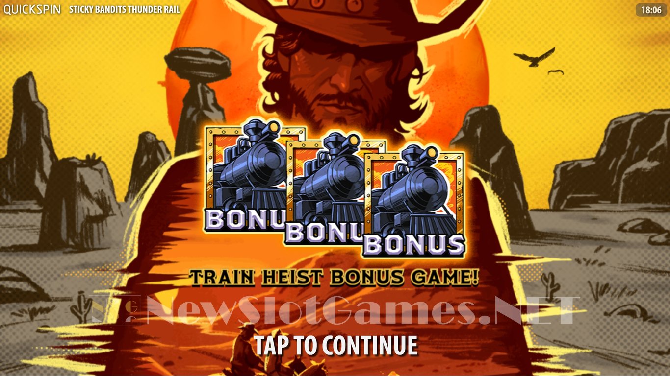 Sticky Bandits Thunder Rail Slot Demo Image