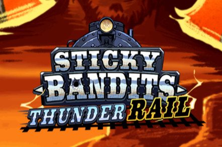 Sticky Bandits Thunder Rail Slot Logo