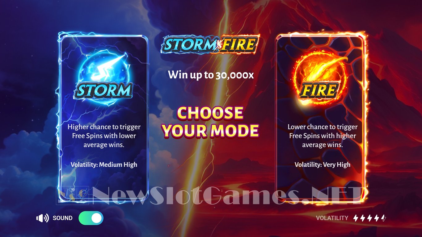 Storm vs Fire Slot Demo Image
