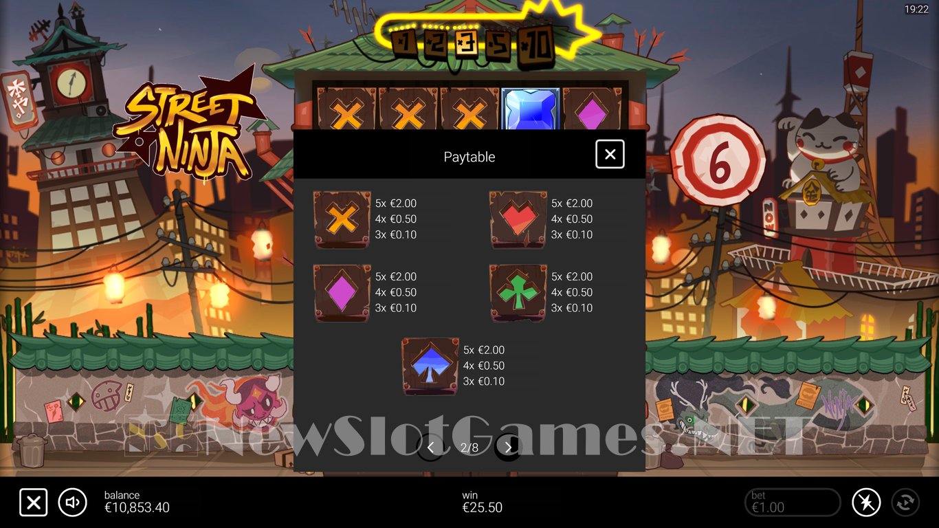 Street Ninja Slot Slot Image in Demo - pic. 14