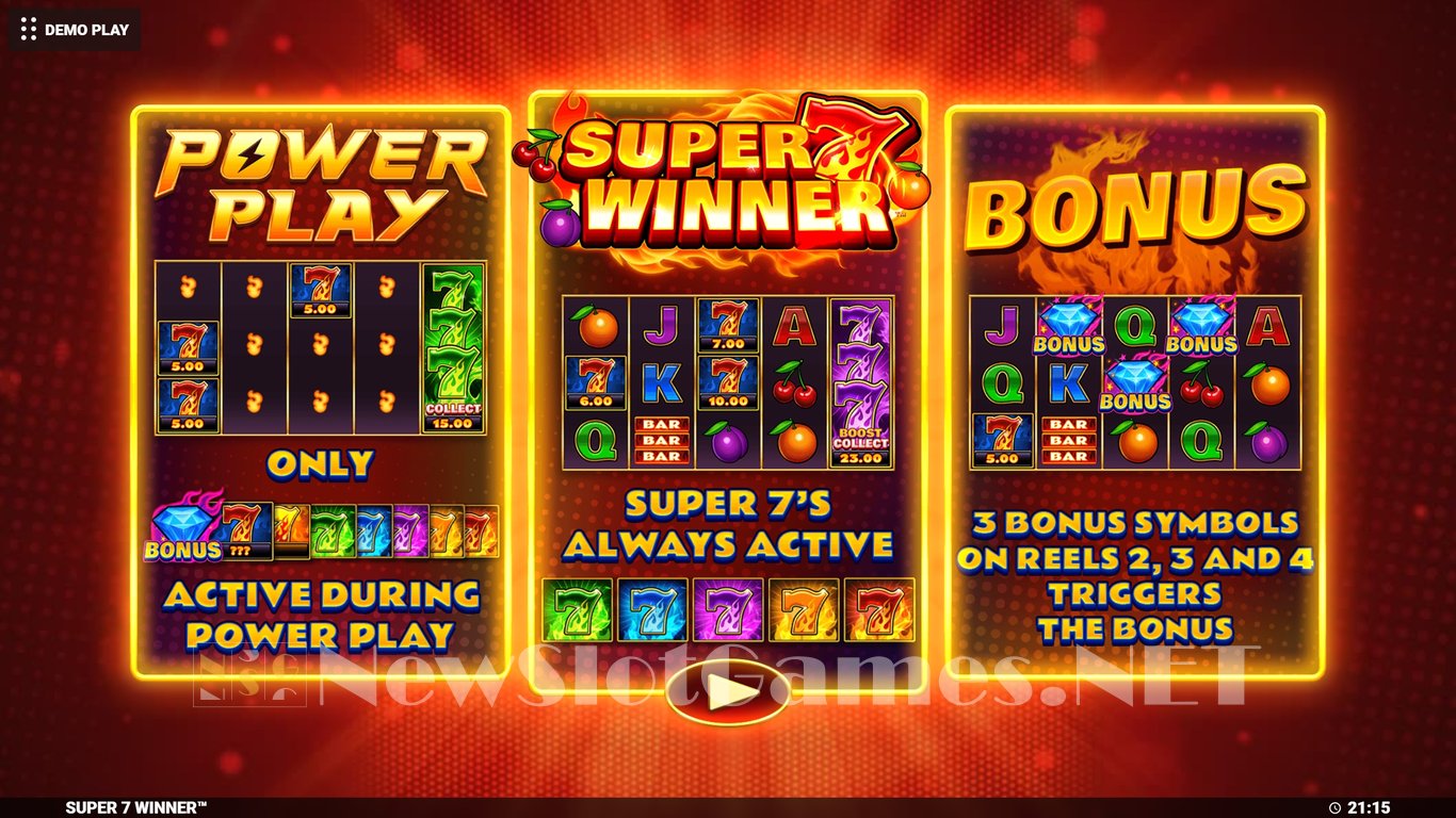 Super 7 Winner Slot Demo Image