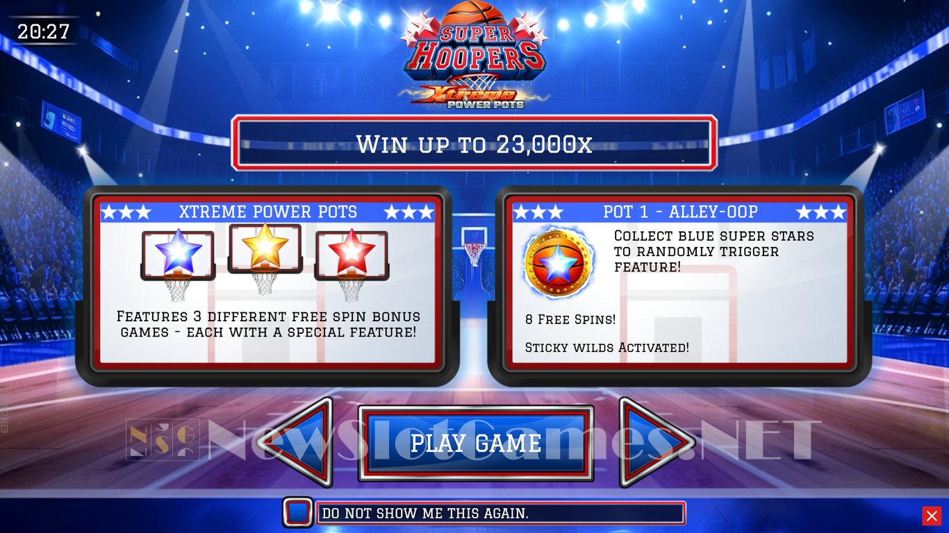 Super Hoopers – Xtreme Power Pots Slot Demo Image
