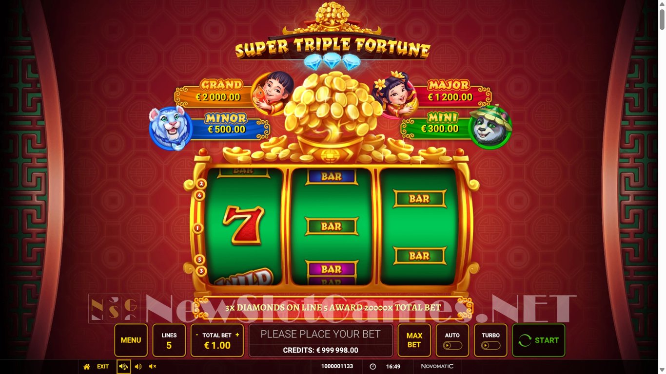 Super Triple Fortune Slot Slot Image in Demo - pic. 3