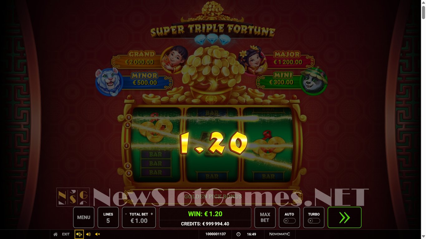 Super Triple Fortune Slot Slot Image in Demo - pic. 5