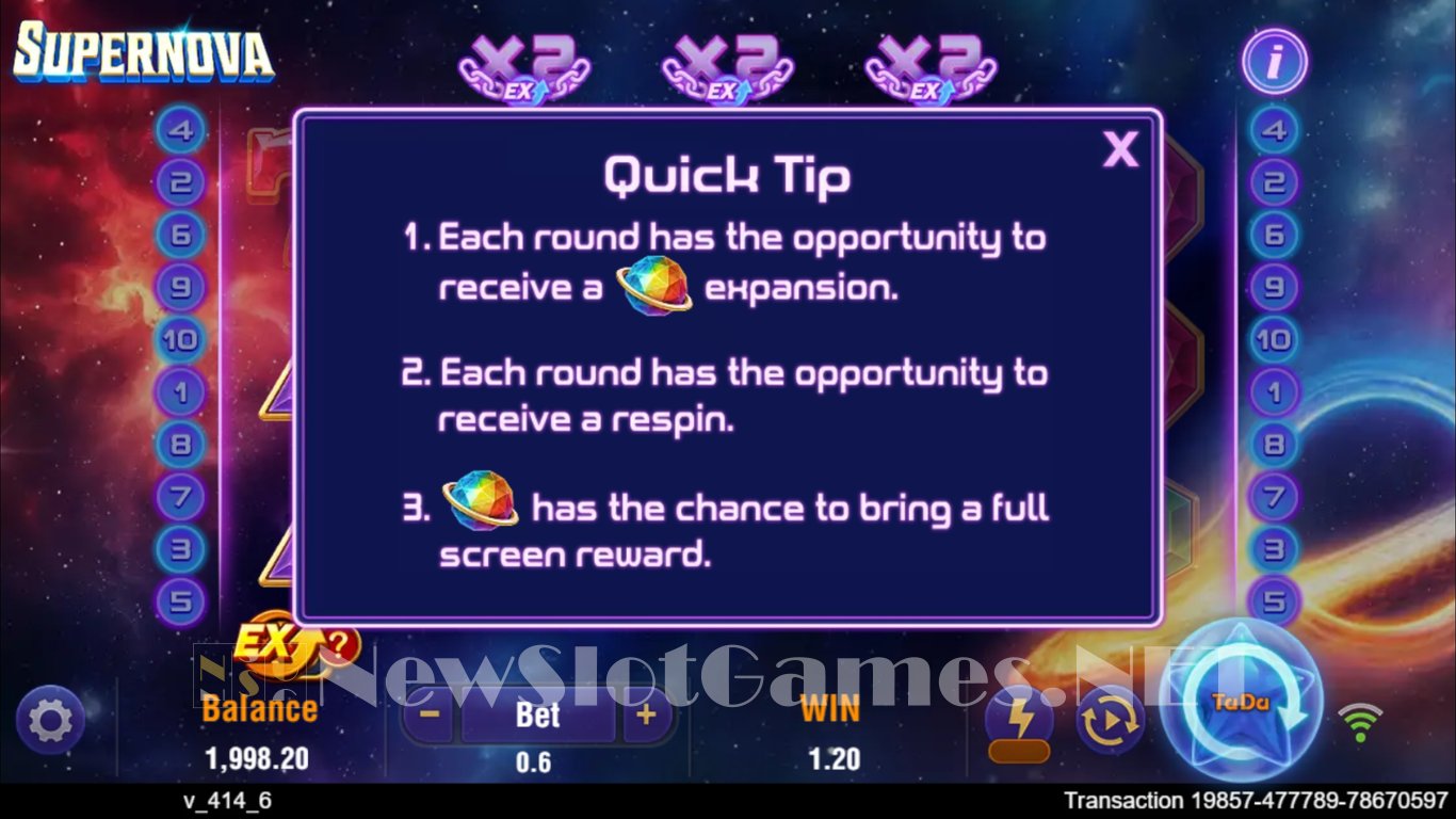 Supernova Slot Slot Image in Demo - pic. 6
