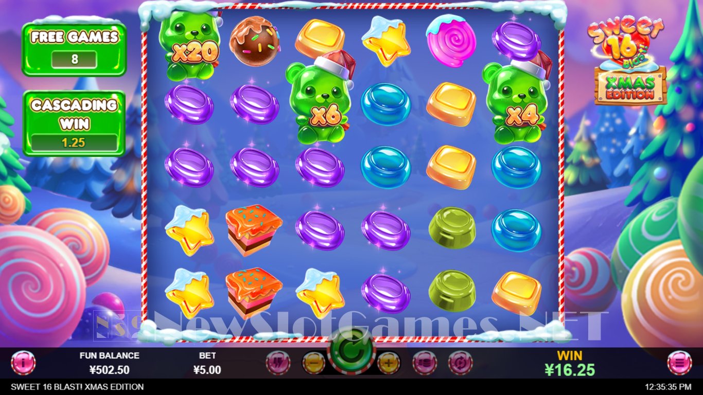 Sweet 16 Blast! Christmas Edition Slot Slot Image in Demo - pic. 6