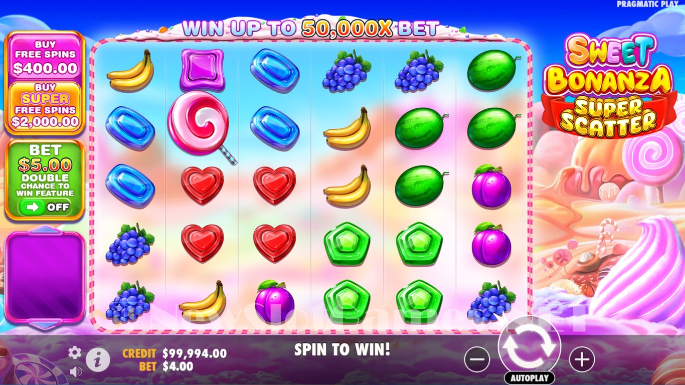 Sweet Bonanza Super Scatter Slot Demo Image