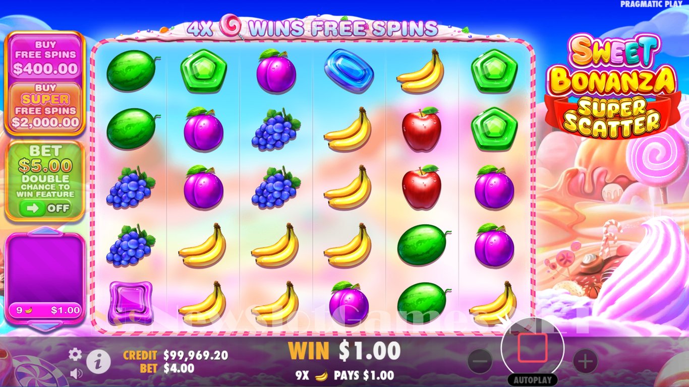 Sweet Bonanza Super Scatter Slot Slot Image in Demo - pic. 3