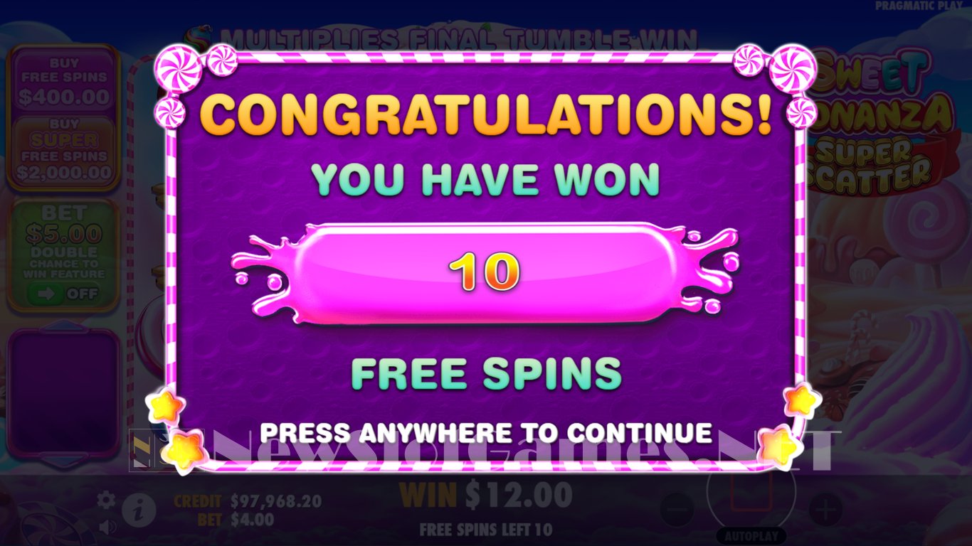 Sweet Bonanza Super Scatter Slot Slot Image in Demo - pic. 6