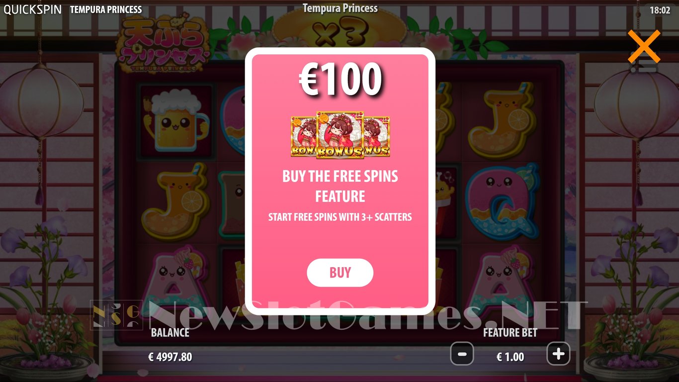 Tempura Princess Slot Slot Image in Demo - pic. 7