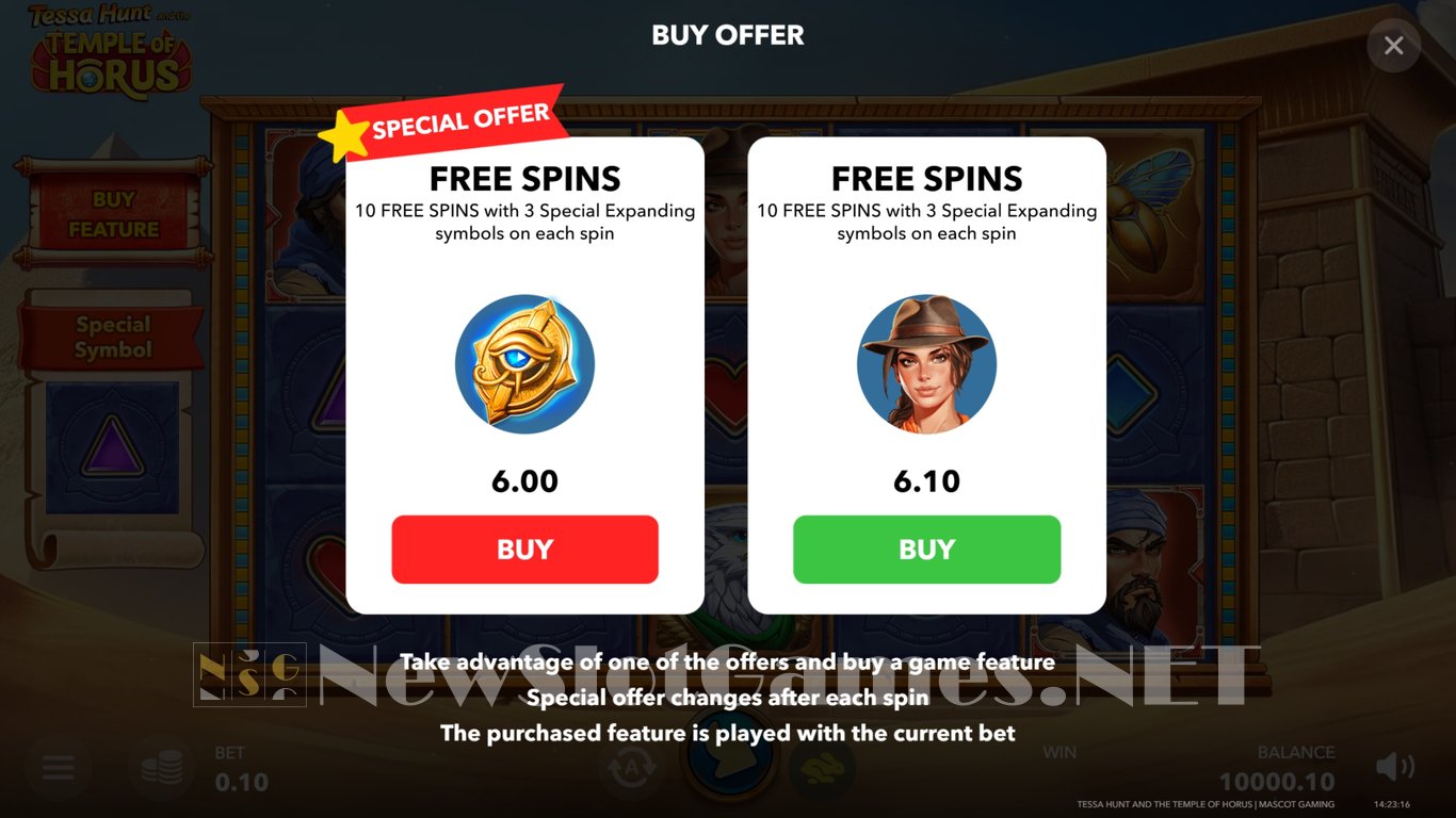 Tessa Hunt and the Temple of Horus Slot Slot Image in Demo - pic. 4