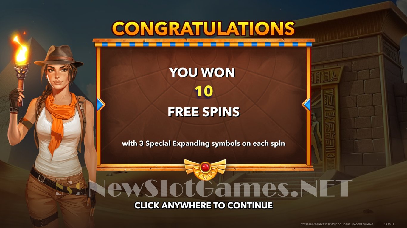 Tessa Hunt and the Temple of Horus Slot Slot Image in Demo - pic. 5