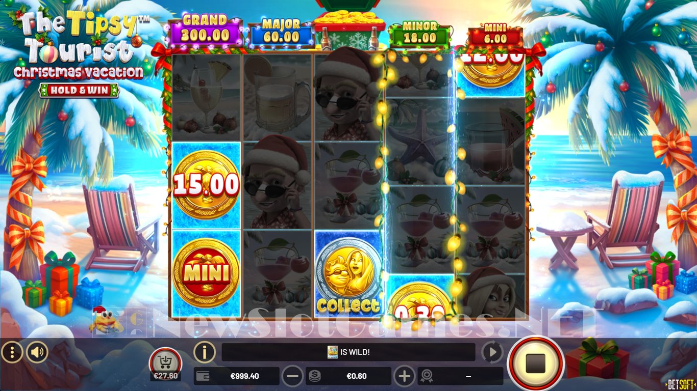The Tipsy Tourist Christmas Vacation Slot Demo Image