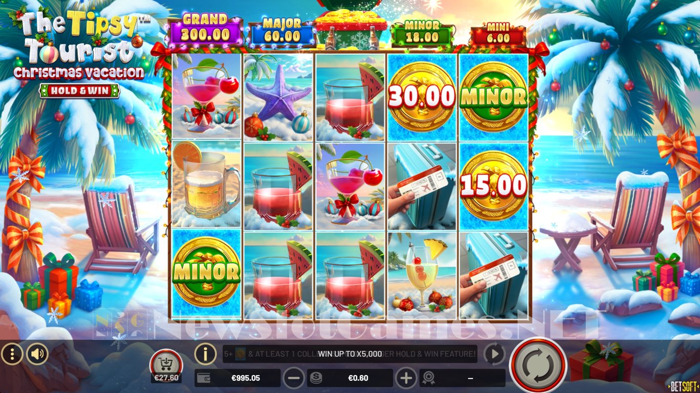 The Tipsy Tourist Christmas Vacation Slot Slot Image in Demo - pic. 4