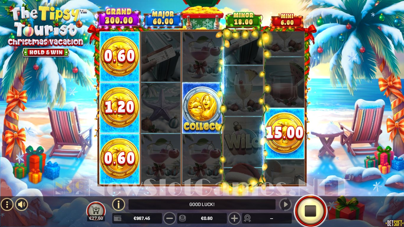 The Tipsy Tourist Christmas Vacation Slot Slot Image in Demo - pic. 6