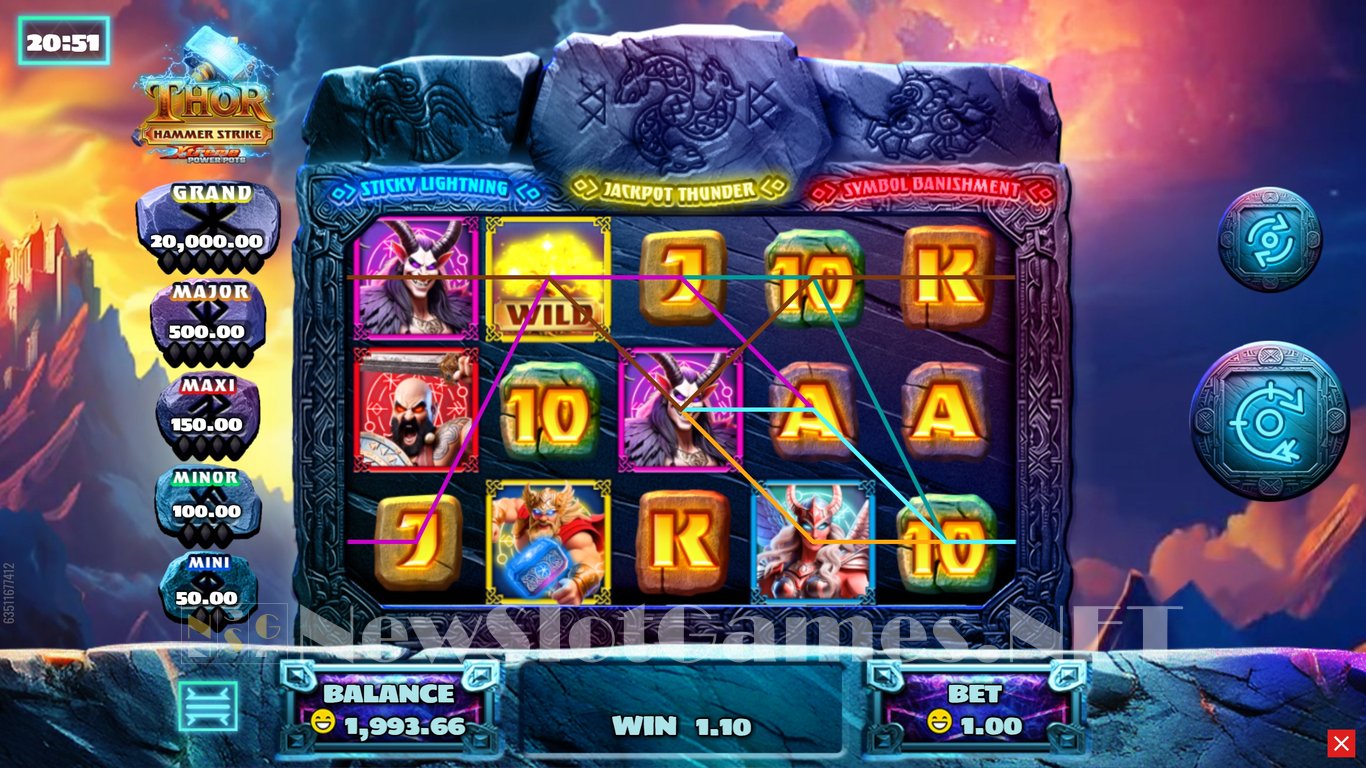 Thor Hammer Strike Xtreme Power Pots Slot Slot Image in Demo - pic. 5