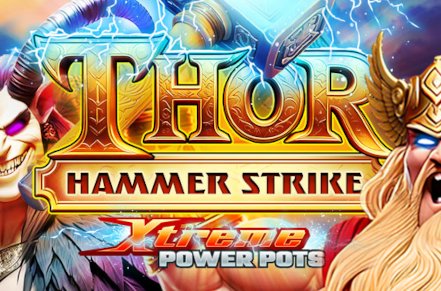 Thor Hammer Strike Xtreme Power Pots Slot Logo