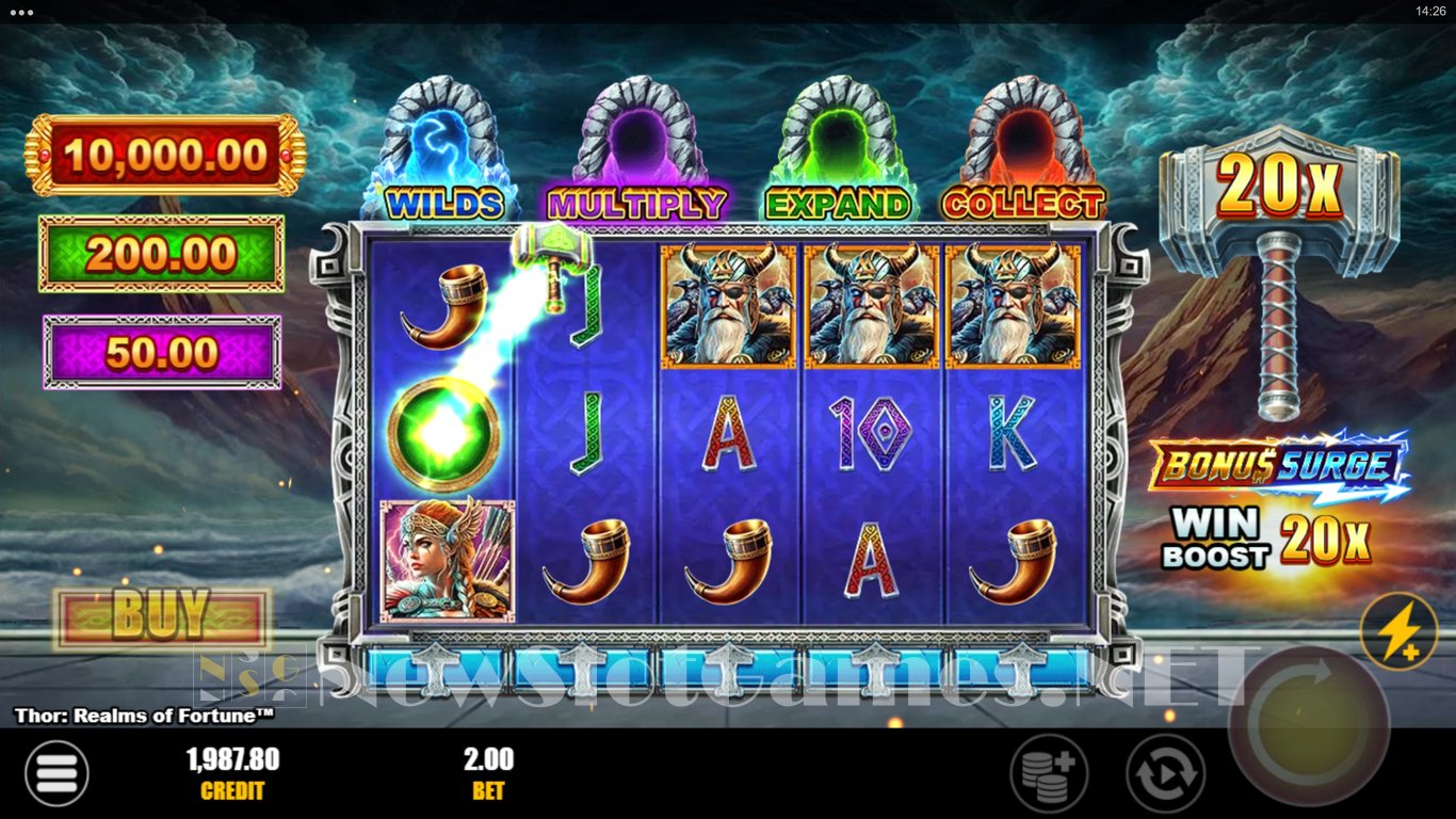 Thor Realms of Fortune Bonus Surge Slot Slot Image in Demo - pic. 3