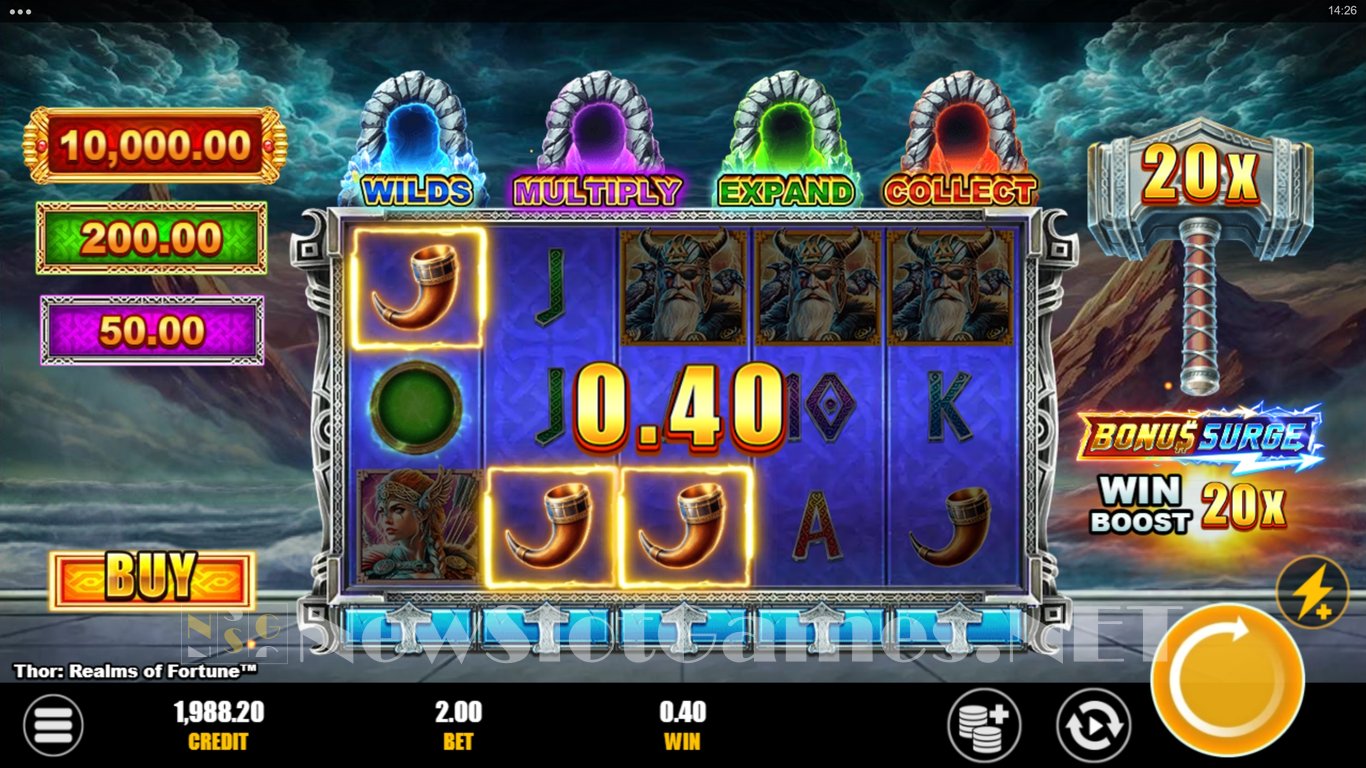 Thor Realms of Fortune Bonus Surge Slot Slot Image in Demo - pic. 4