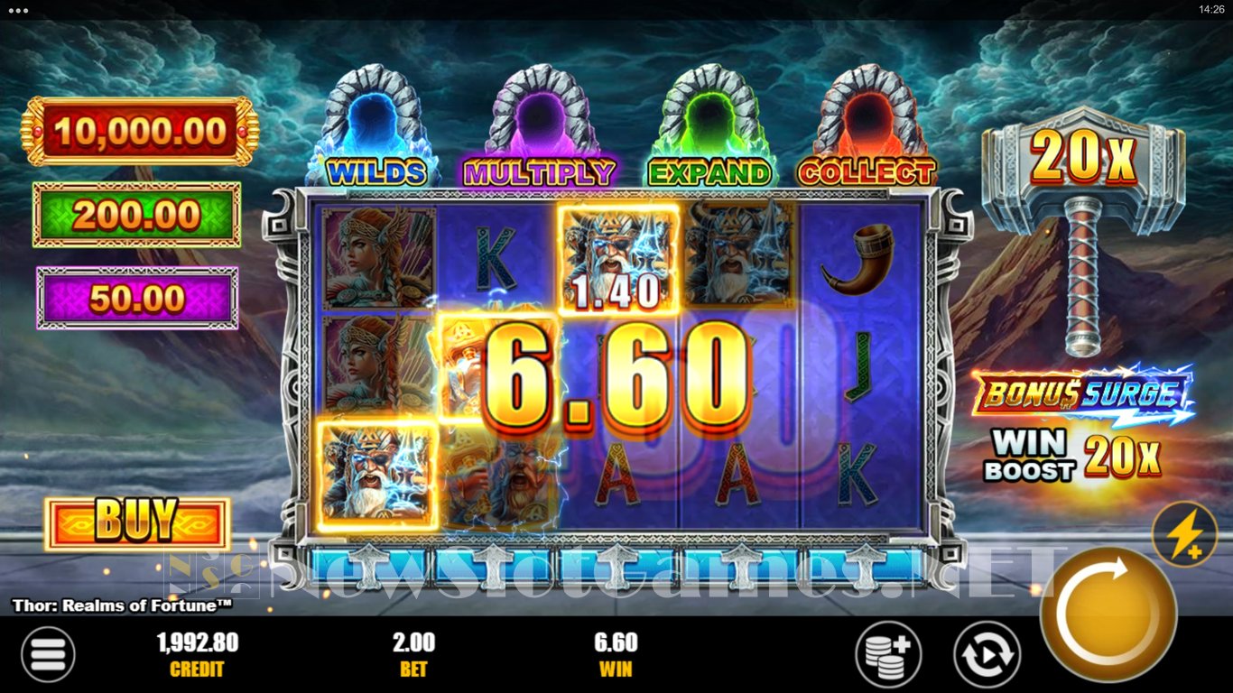 Thor Realms of Fortune Bonus Surge Slot Slot Image in Demo - pic. 5