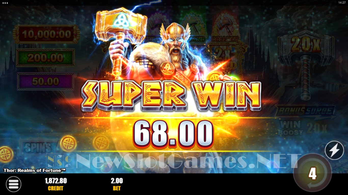 Thor Realms of Fortune Bonus Surge Slot Slot Image in Demo - pic. 7