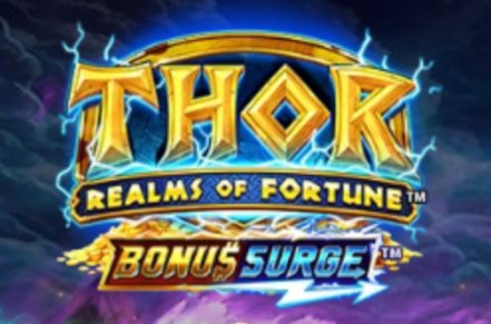 Thor Realms of Fortune Bonus Surge Slot Logo
