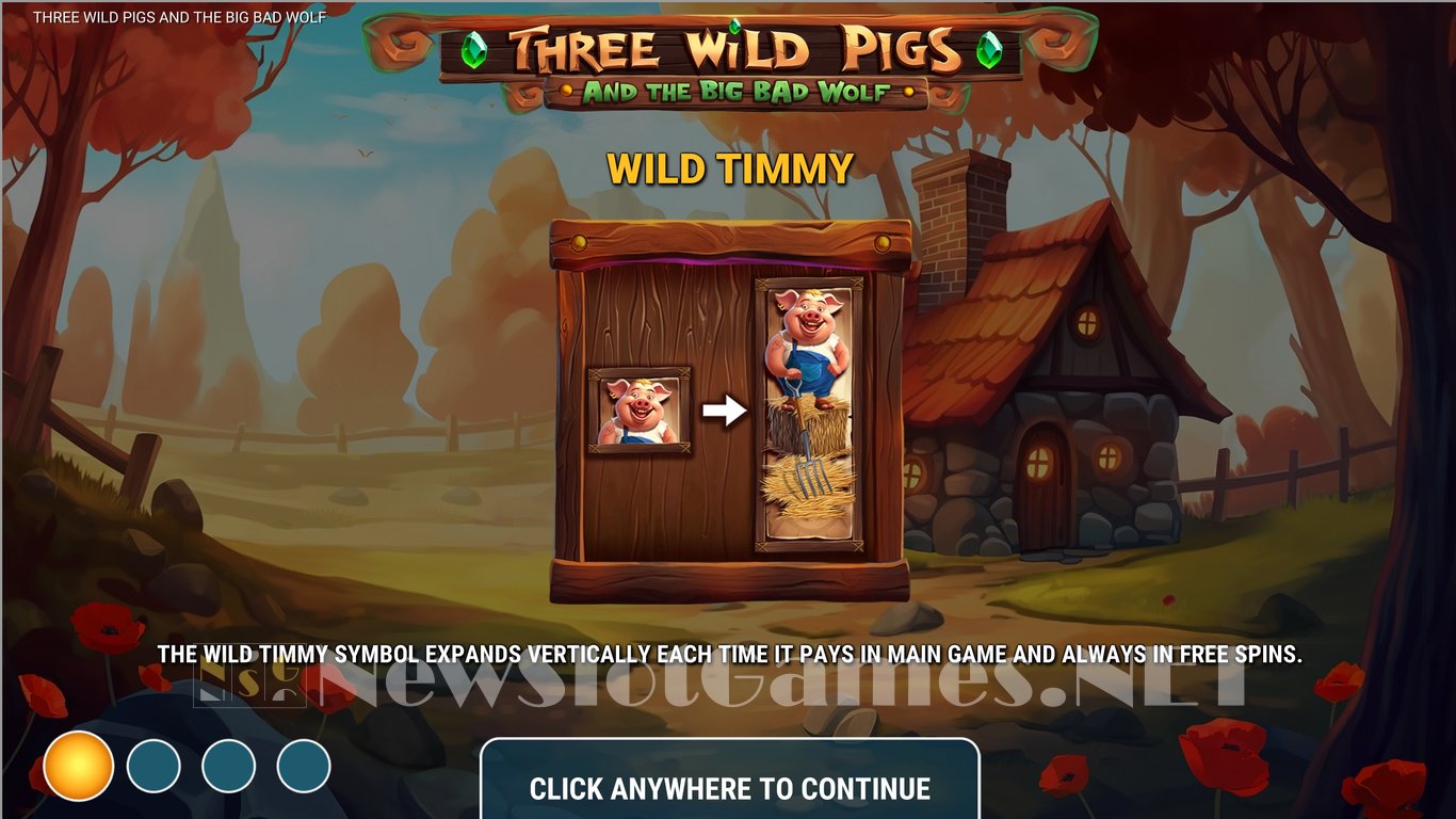 Three Wild Pigs and the Big Bad Wolf Slot Demo Image