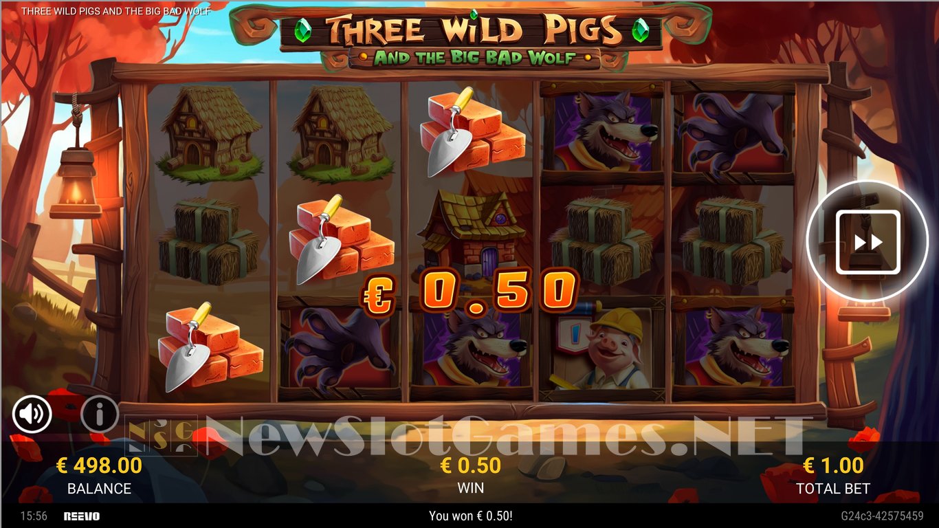 Three Wild Pigs and the Big Bad Wolf Slot Slot Image in Demo - pic. 3