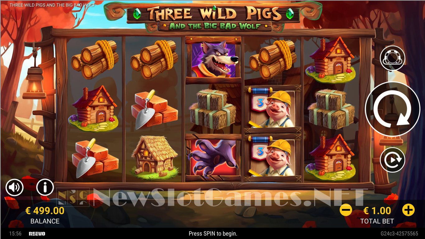 Three Wild Pigs and the Big Bad Wolf Slot Slot Image in Demo - pic. 5