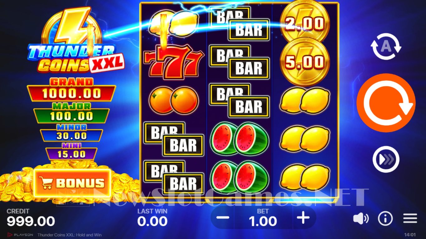 Thunder Coins XXL Slot Slot Image in Demo - pic. 2
