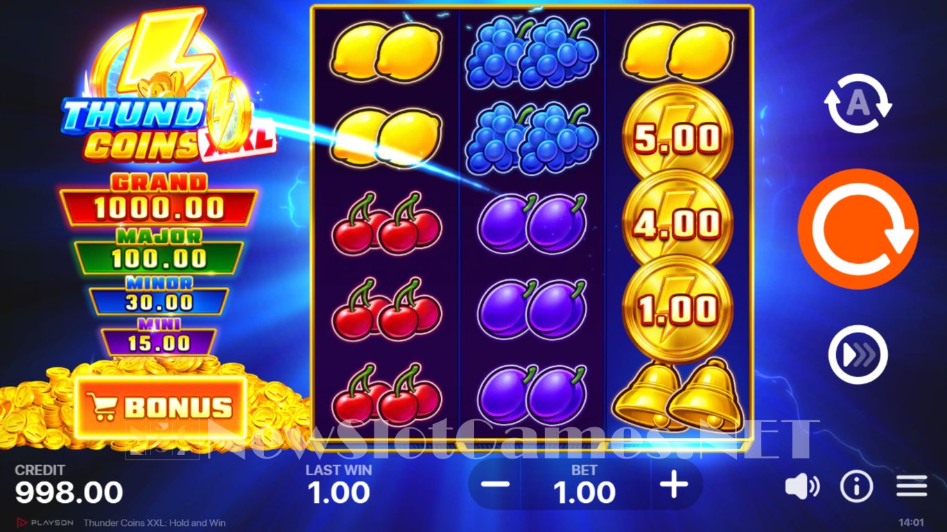 Thunder Coins XXL Slot Slot Image in Demo - pic. 3