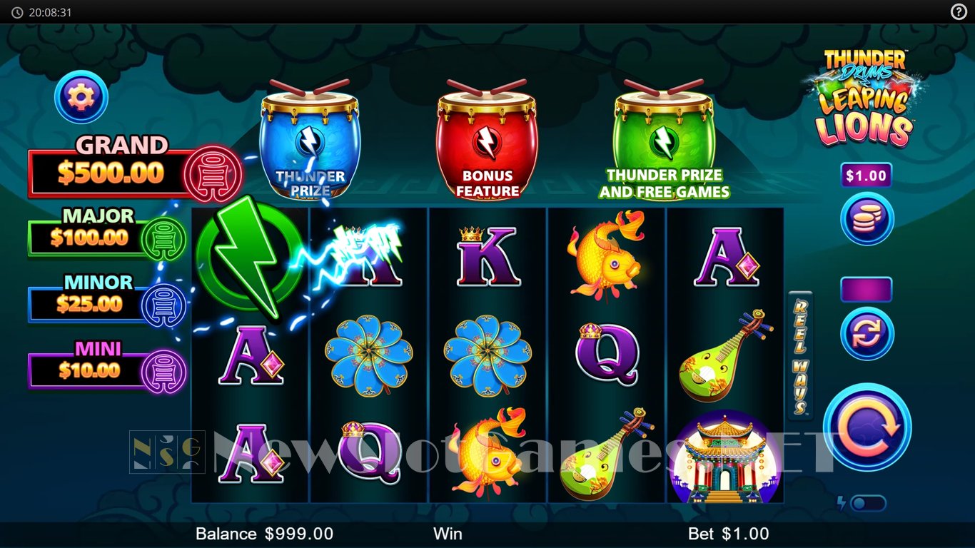 Thunder Drums Leaping Lions Slot Slot Image in Demo - pic. 2