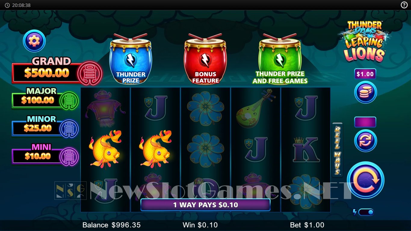 Thunder Drums Leaping Lions Slot Slot Image in Demo - pic. 4