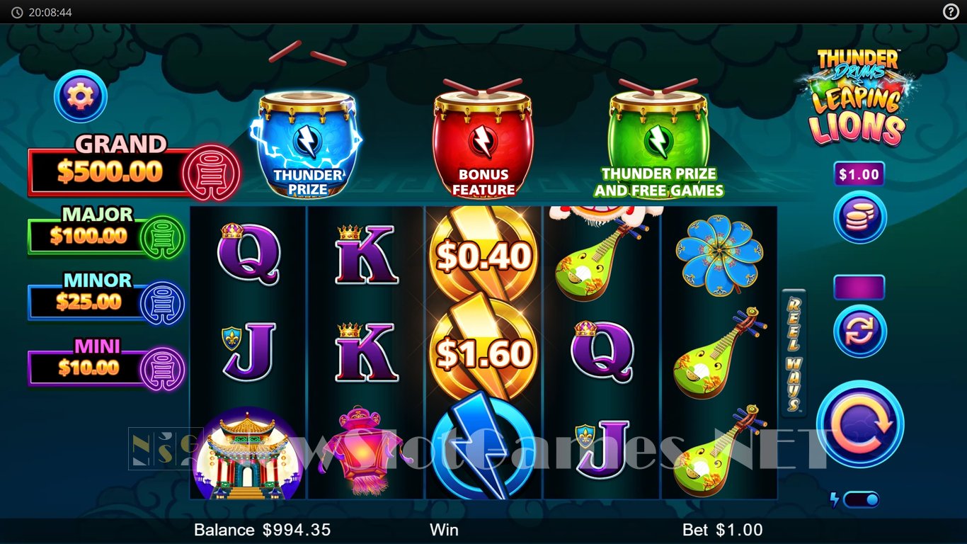Thunder Drums Leaping Lions Slot Slot Image in Demo - pic. 5