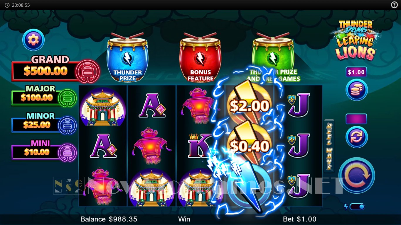 Thunder Drums Leaping Lions Slot Slot Image in Demo - pic. 6