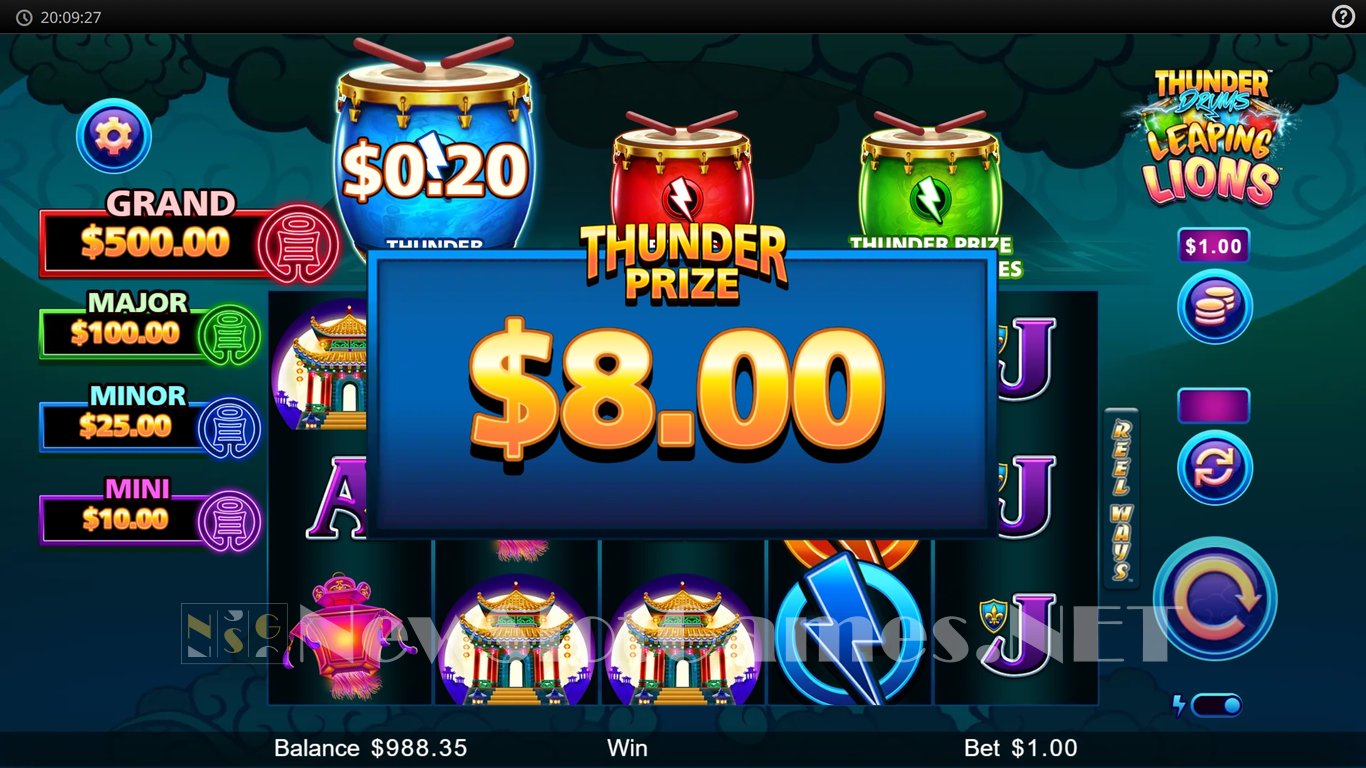 Thunder Drums Leaping Lions Slot Slot Image in Demo - pic. 7