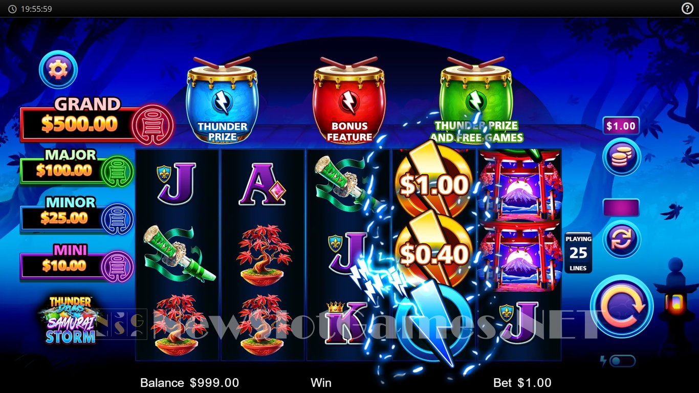 Thunder Drums Samurai Storm Slot Slot Image in Demo - pic. 2