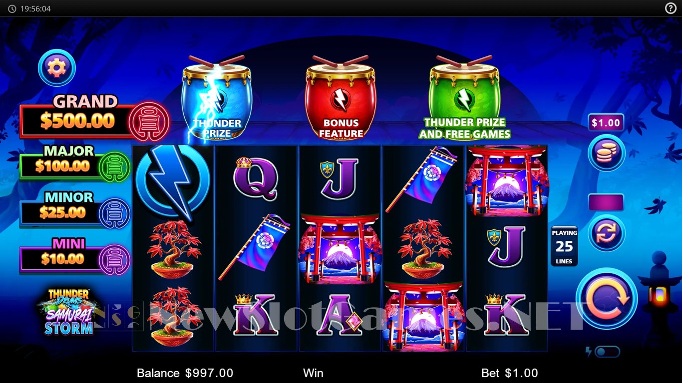 Thunder Drums Samurai Storm Slot Slot Image in Demo - pic. 4