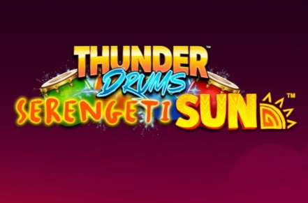 Thunder Drums Serengeti Sun Slot Logo