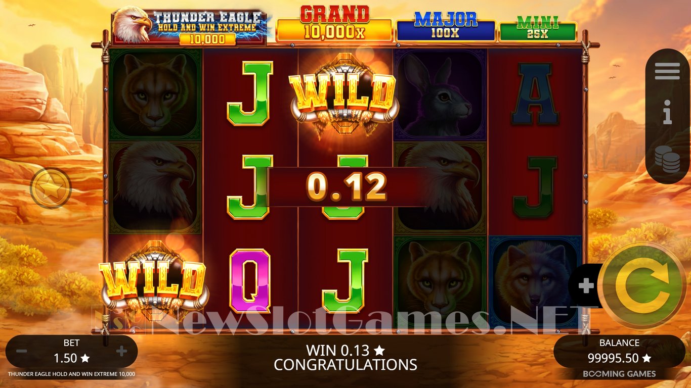 Thunder Eagle Hold and Win Extreme 10000 Slot Demo Image