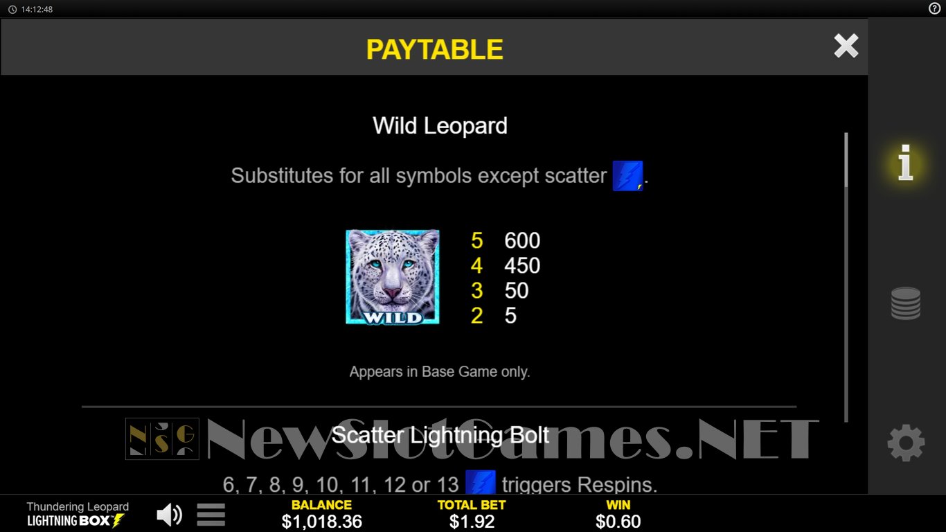Thundering Leopard Slot Slot Image in Demo - pic. 5