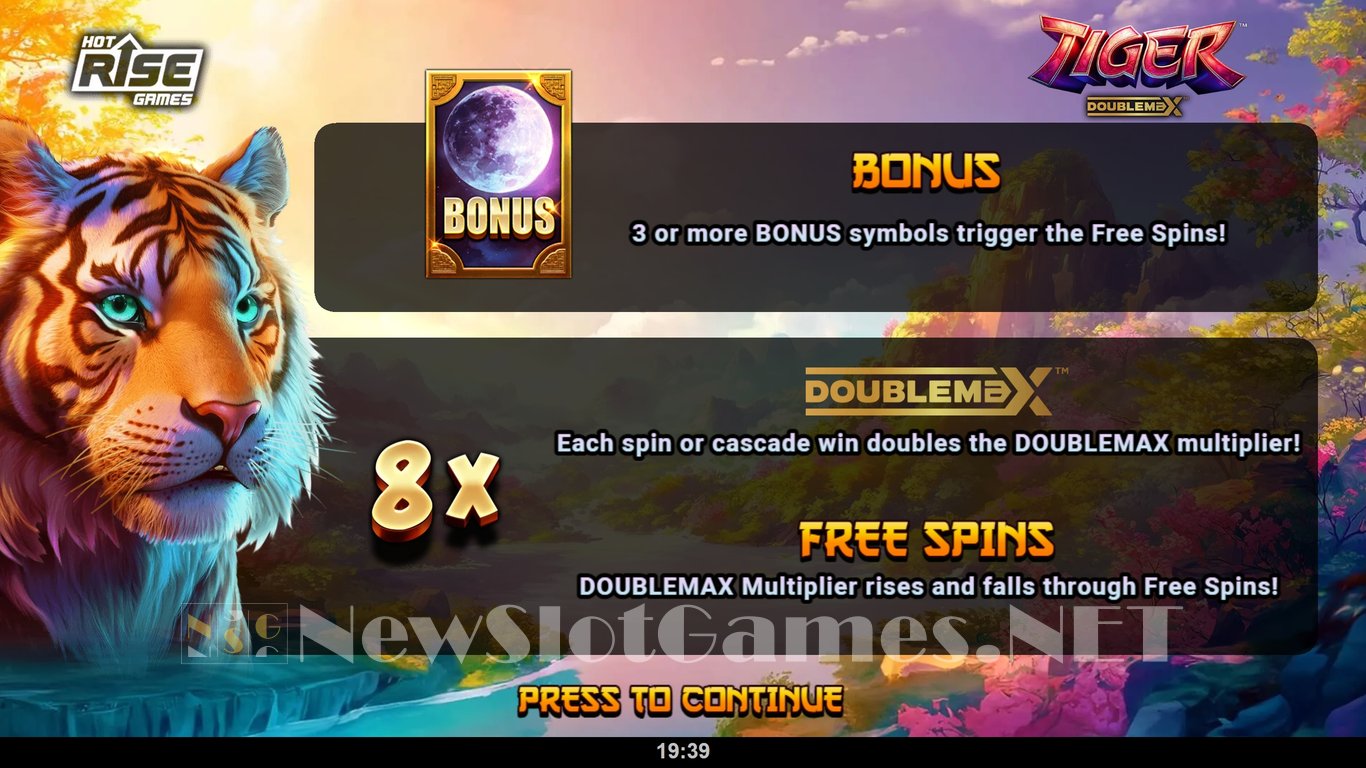 Tiger DoubleMax Slot Demo Image