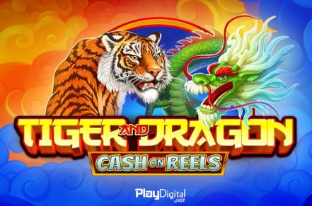 Tiger and Dragon - Cash on Reels Slot Logo